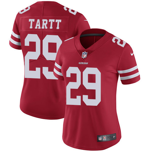 San Francisco 49ers Limited Red Women Jaquiski Tartt Home NFL Jersey 29 Vapor Untouchable